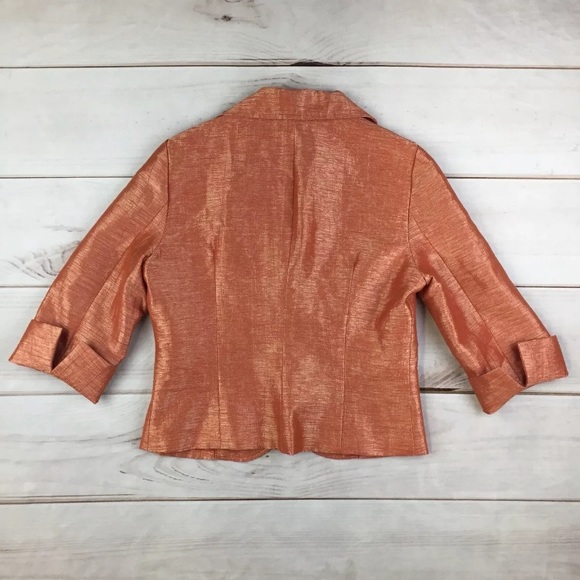 Cache Linen Metallic Linen Blazer Jacket - Picture 2 of 10